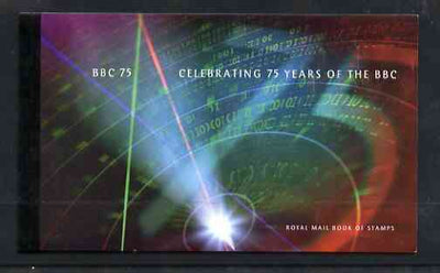 Great Britain 1997 75th Anniversary of the BBC £6.15 Prestige booklet complete and very fine, SG DX19