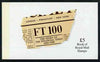 Great Britain 1988 The Story of the Financial Times £5 Prestige booklet complete and very fine, SG DX9