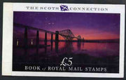 Great Britain 1989 The Scots Connection £5 Prestige booklet complete and very fine, SG DX10