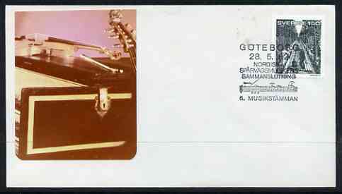 Postmark - Sweden 1982 illustrated cover with special cancel for Goteborg Music Festival