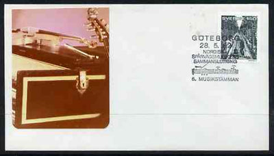 Postmark - Sweden 1982 illustrated cover with special cancel for Goteborg Music Festival