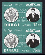 Dubai 1964 Kennedy Memorial Issue 75np unmounted mint imperf pair (as SG 47)*