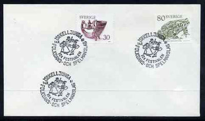 Postmark - Sweden 1981 cover with special cancel for Folk Dancing & Music Festival, Orkell Junga