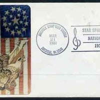 Postmark - United States 1981 illustrated cover (Eagle & Flag) with special cancel for Star Spangled Banner