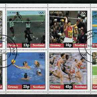 Grunay 1984 Los Angeles Olympic Games perf,set of 8 values cto used (10p to 50p)