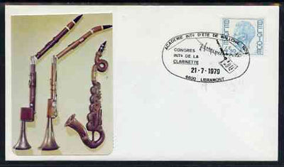 Postmark - Belgium 1979 illustrated cover with special cancel for International Clarinet Congress