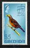 Grenada 1968-71 Bare-eyed Thrush $5 from def set unmounted mint SG 321