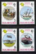 Falkland Islands 1974 Centenary of Universal Postal Union perf set of 4 unmounted mint, SG 300-303