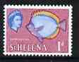 St Helena 1961 Butterfly Fish 1d from def set (with lace background) unmounted mint, SG 176