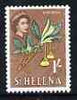 St Helena 1961 Gum Wood Flower 1s from def set (with lace background) unmounted mint, SG 184