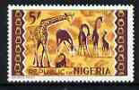 Nigeria 1965-66 Giraffes 5s from Animal Def set unmounted mint SG 183a*