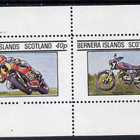 Bernera 1982 Motor Cycles (Suzuki & Honda) perf set of 2 values (40p & 60p) unmounted mint