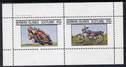Bernera 1982 Motor Cycles (Suzuki & Honda) perf set of 2 values (40p & 60p) unmounted mint