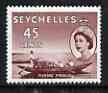 Seychelles 1954-61 Fishing Pirogue 45c (from def set) unmounted mint, SG 182