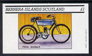 Bernera 1982 Motor Cycles (1904 Hobart) imperf souvenir sheet (£1 value) unmounted mint