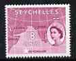 Seychelles 1954-61 Map of Indian Ocean 18c (from def set) unmounted mint, SG 178