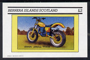 Bernera 1982 Motor Cycles (Ossa 250cc Trials) imperf deluxe sheet (£2 value) unmounted mint