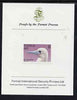 Tuvalu 1988 Red-Footed Booby 60c imperf proof mounted on Format International proof card