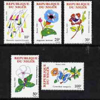 Niger Republic 1989 set of 5 flowers unmounted mint, SG1183-87