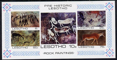 Lesotho 1983 Rock Paintings m/sheet imperf unmounted mint (SG MS 544)