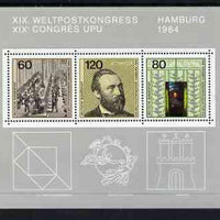 Germany - West 1984 19th UPU Congress, Hamburg m/s SG MS2065 unmounted mint
