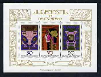 Germany - West 1977 Nouveau Art m/s unmounted mint SG MS1815