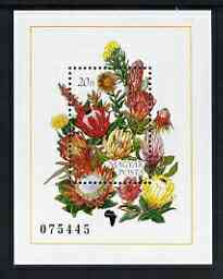 Hungary 1990 African Flowers m/s unmounted mint SG MS3972