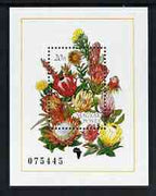 Hungary 1990 African Flowers m/s unmounted mint SG MS3972