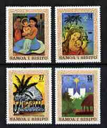 Samoa 1980 Christmas set of 4 unmounted mint SG 579-82