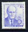 Chile 1970 postage 10e from set of 2 commemorating birth centenary of Paul Harris, unmounted mint SG 642*