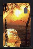 Telephone Card - Egypt phone card showing the Sphinx & Pyramids (vertical)