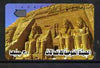 Telephone Card - Egypt phone card showing the Temple at Abu Simbel (Facade of Great Temple)
