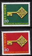 Germany - West 1968 Europa set of 2 unmounted mint SG 1460-61