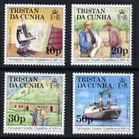 Tristan da Cunha 1987 50th Anniversary of Norwegian Scientific Expedition perf set of 4 unmounted mint, SG 434-37*