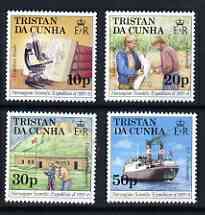 Tristan da Cunha 1987 50th Anniversary of Norwegian Scientific Expedition perf set of 4 unmounted mint, SG 434-37*