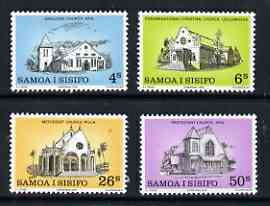 Samoa 1979 Christmas - Churches perf set of 4 unmounted mint, SG 556-59