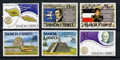 Samoa 1980 Anniversaries perf set of 6 unmounted mint, SG 565-70