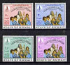 Kuwait 1968 Human Rights Year perf set of 4 unmounted mint, SG 396-99