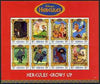Grenada 1998 Hercules Disney Cartoon Film perf sheetlet containing 8 x 10c values unmounted mint, SG 3561-68