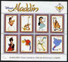 Guyana 1993 Disney's Aladdin perf sheetlet containing 8 x $7.65 values unmounted mint, SG 3783-90