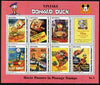 Guyana 1994 Disney's Vintage Donald Duck Movie Posters #5 (incl Bee on Guard) perf sheetlet containing 7 x $5 values unmounted mint, similar to SG 3760-67