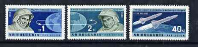 Bulgaria 1962 First 'Team' Manned Space Flight perf set of 3 unmounted mint, SG 1353-55