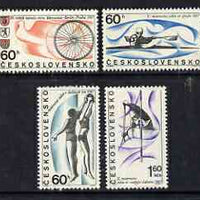 Czechoslovakia 1967 Sports Events perf set of 4 unmounted mint, SG 1652-55