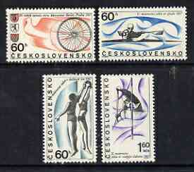 Czechoslovakia 1967 Sports Events perf set of 4 unmounted mint, SG 1652-55