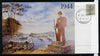 Postcard - Great Britain 1984 D-Day Invasion (Weymouth PO Mural) postcard (SWPR 23) used with special Weymouth 6 June first day of sale cancel