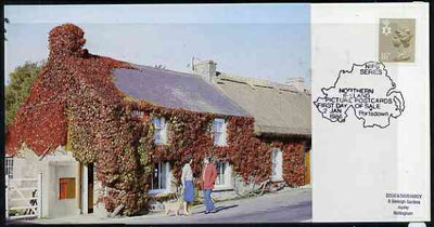 Postcard - Great Britain 1988 Lisbane Post Office postcard (NIPB 2) used with first day of sale cancel