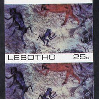 Lesotho 1983 Baboons (Rock Paintings) 25s value imperf pair unmounted mint (SG 541)
