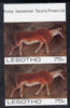Lesotho 1983 Eland (Rock Paintings) 75s value imperf pair unmounted mint (SG 543)