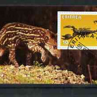 Eritrea 2001 Scorpion & Tapir imperf souvenir sheet (with Scout Logo) fine cto used