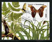 Somaliland 2001 Butterflies imperf souvenir sheet cto used